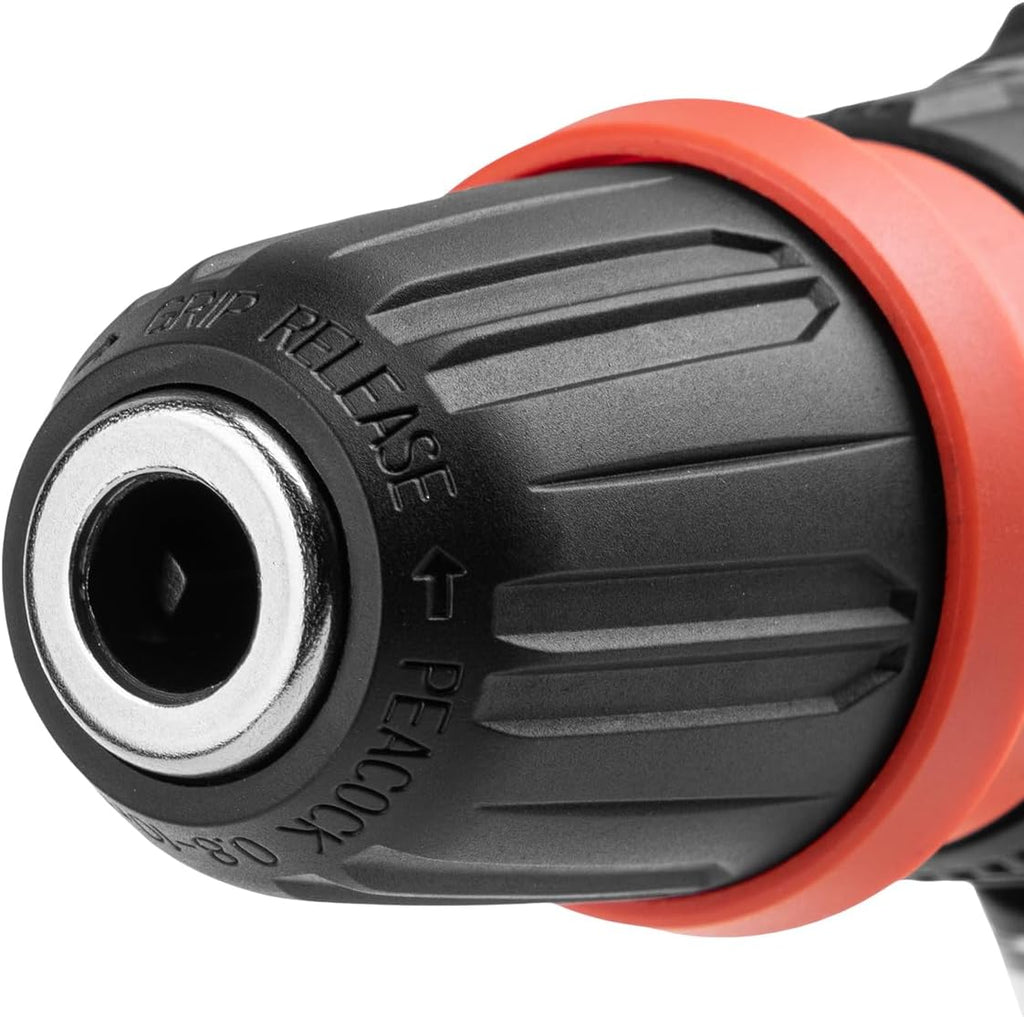 Taladro Atornillador Inalámbrico Dnipro-M CD-12QX 12V – Sistema de Mandril Desmontable Rápido (Quick Exchange), 25 Nm, Kit con 2 Baterías 2Ah, Cargador y Maletín