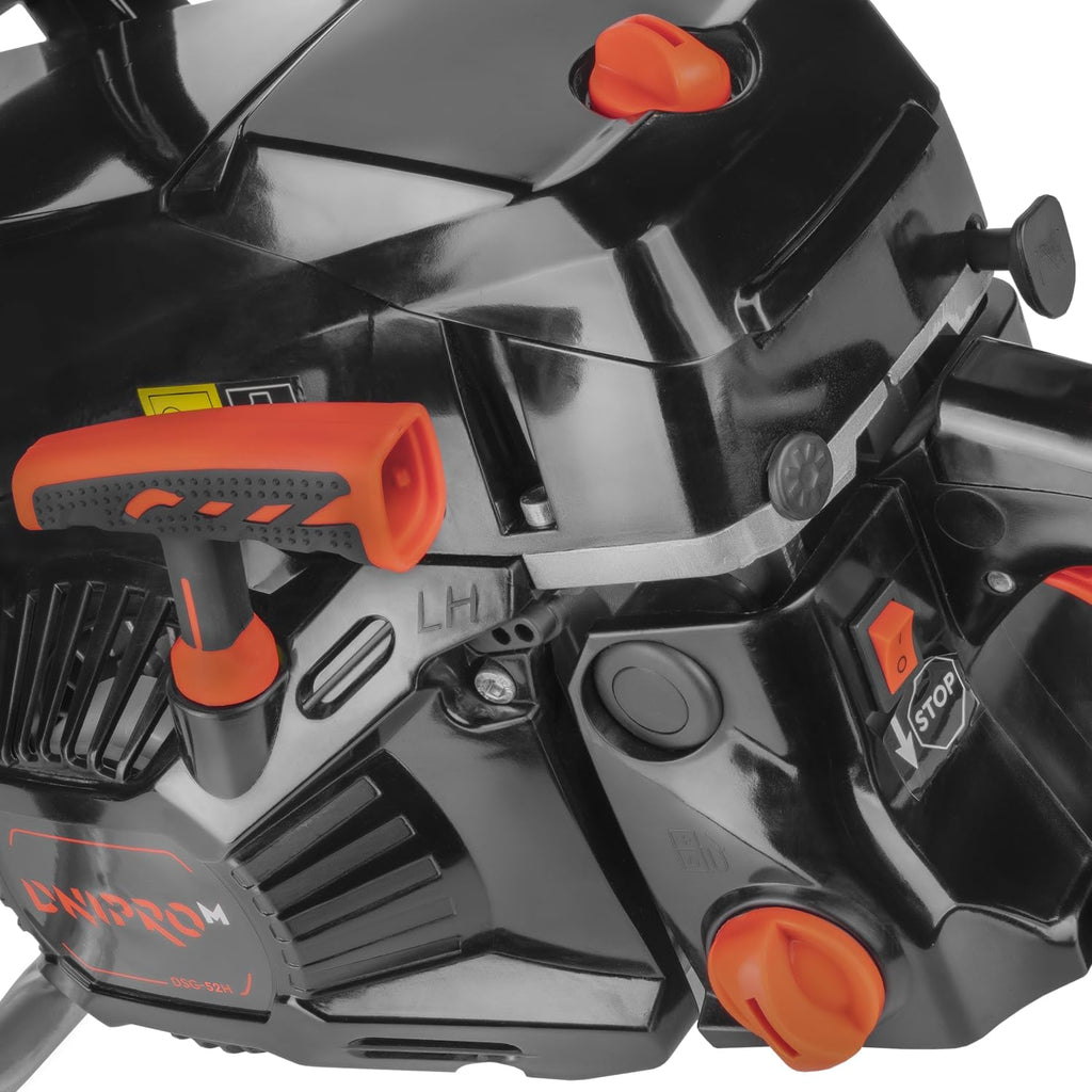 Motosierra de Gasolina Dnipro-M DSG-52HE – Potencia Semi-Profesional de 52 cc (2400W), Espada de 45 cm y Sistema de Arranque Fácil