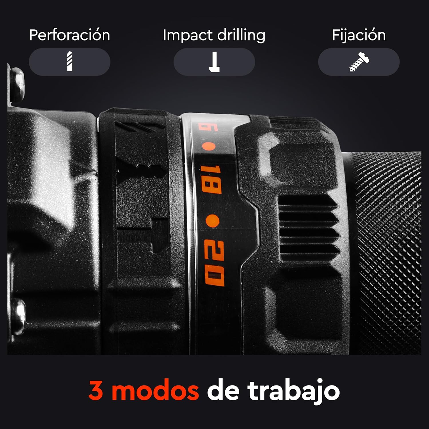 Taladro Atornillador de impacto a Batería Dnipro-M CD-202BC ULTRA 20V – Kit Profesional con Motor Brushless, Par de 160 Nm, Batería Insignia 8Ah (Samsung) y Cargador Rápido
