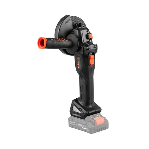 Amoladora Angular a Batería 125mm Dnipro-M DGA-202SBC 20V – Versión Solo (Sin Batería ni Cargador) con Motor Brushless y Regulador de 6 Velocidades