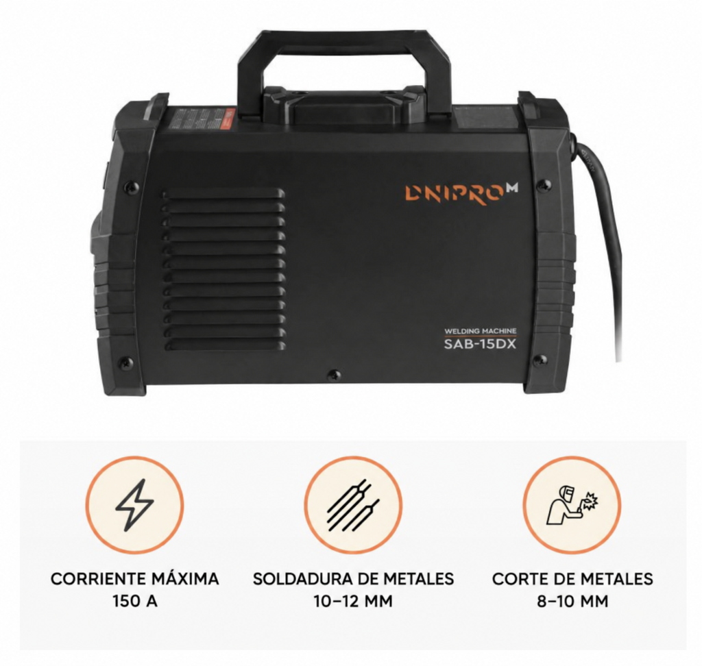 Soldador Inverter IGBT Dnipro-M SAB-15DX 150A