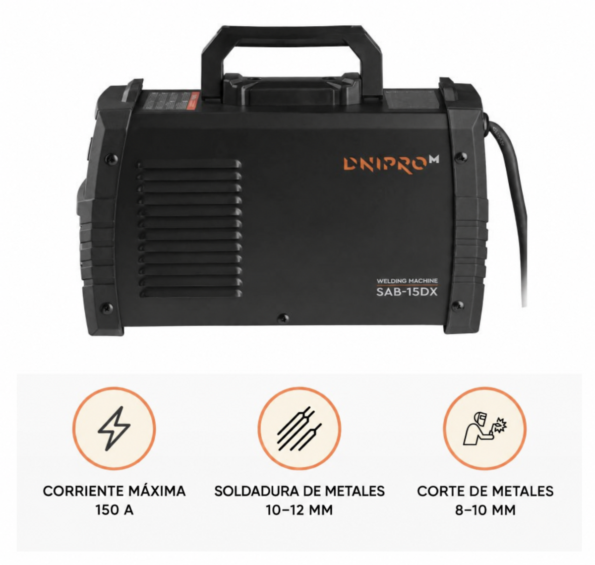 Soldador Inverter IGBT Dnipro-M SAB-15DX 150A