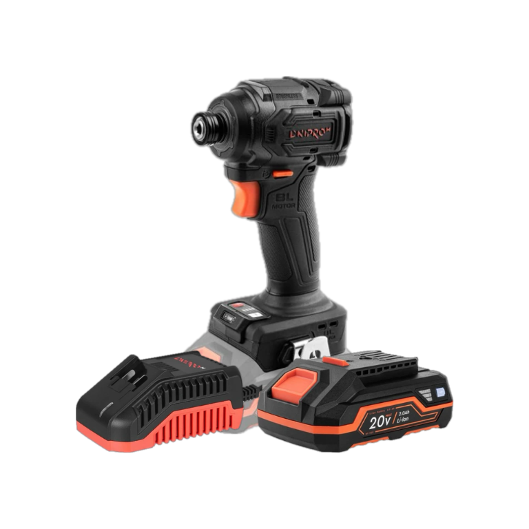 Dnipro-M | Atornillador de impacto a batería 20V 180 Nm DTD-201BC Ultra - Kit batería 2Ah y cargador rápido