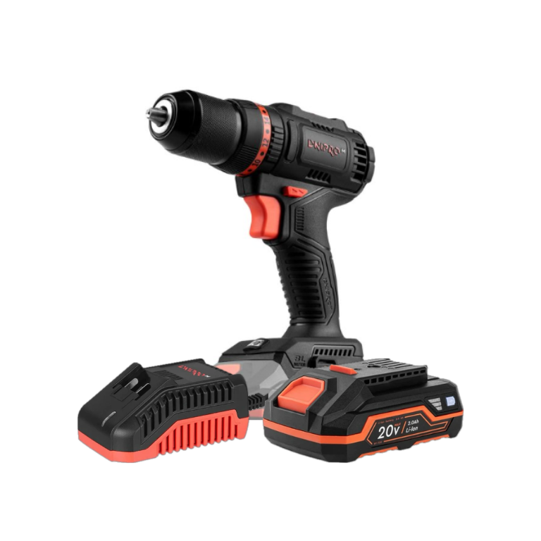Dnipro-M | Taladro percutor a batería 20V CD-201HBC Compact - Kit batería 2Ah y cargador rápido
