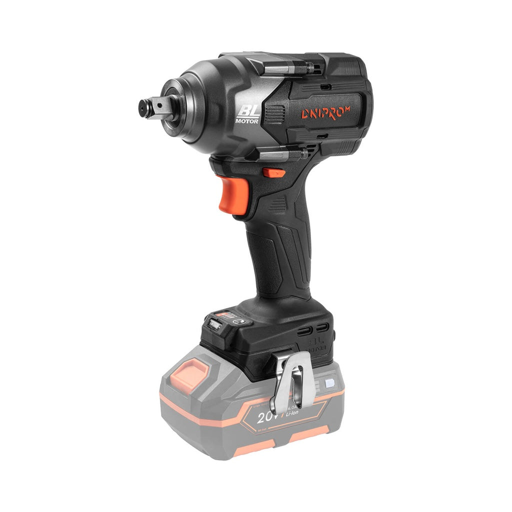 Llave de Impacto a Batería Dnipro-M DTW-202BC Ultra 20V – Kit Profesional Alto Par con Motor Brushless, 600 Nm, Batería 4Ah y Cargador Rápido