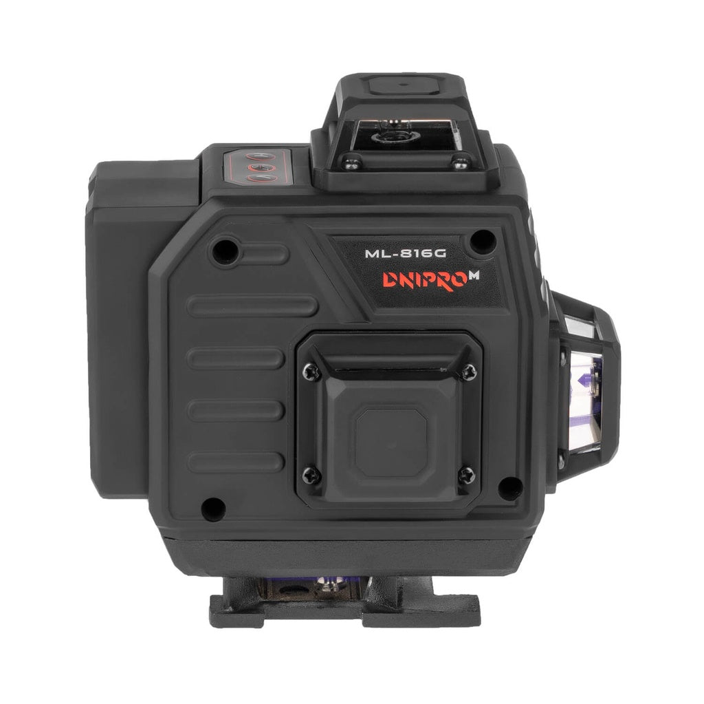 Nivel Láser Verde 4D Dnipro-M ML-816G – Profesional Autonivelante 4×360° (12/16 Líneas), Batería de 5200 mAh USB-C y Mando a Distancia