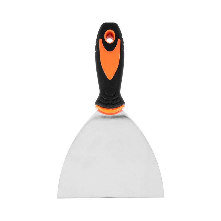 Espátula Dnipro-M 120 mm de acero inoxidable con mango antideslizante