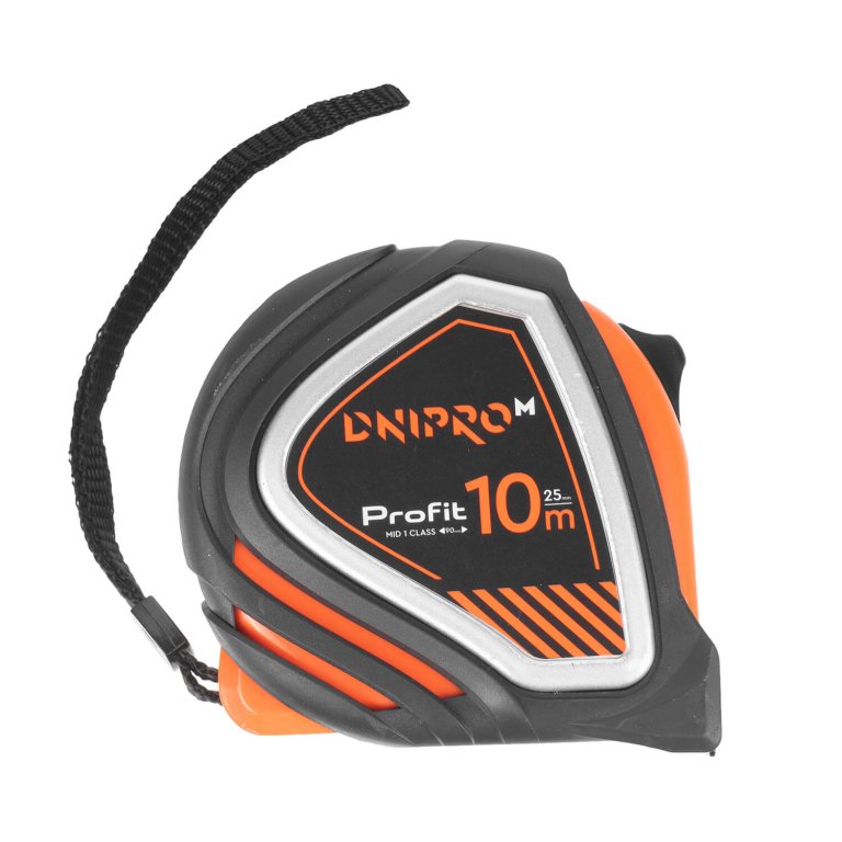 Cinta Métrica Magnética Dnipro-M Profit – Longitud 10m, Ancho 25mm