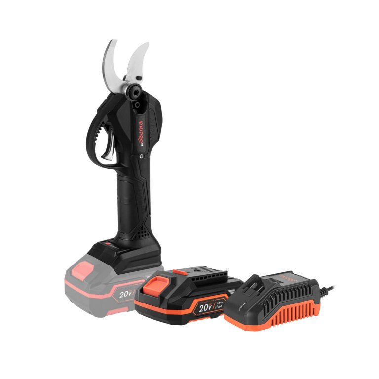 Dnipro-M | Tijeras de podar a batería 20V DPS-200BC Ultra - Kit batería 2Ah y cargador rápido
