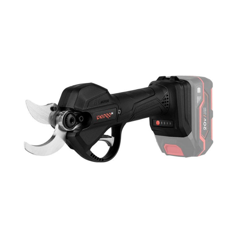 Tijeras de Podar a Batería Dnipro-M DPS-200BC ULTRA 20V – Kit Profesional con Motor Brushless, Cuchillas de Acero Japonés SK5, 4 Posiciones de Corte, Batería 2Ah y Cargador Rápido
