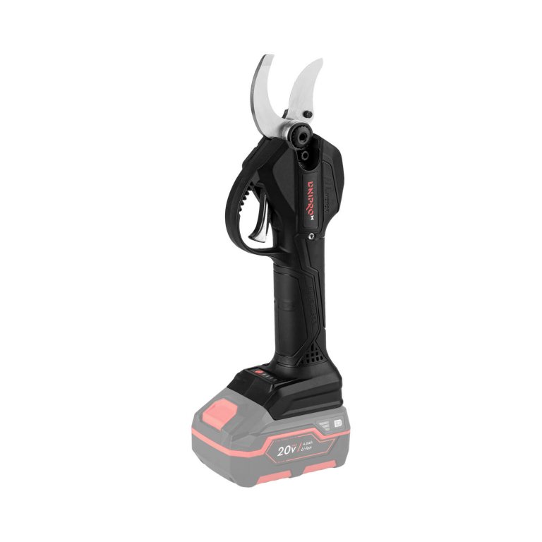 Tijeras de Podar a Batería Dnipro-M DPS-200BC ULTRA 20V – Kit Profesional con Motor Brushless, Cuchillas de Acero Japonés SK5, 4 Posiciones de Corte, Batería 2Ah y Cargador Rápido