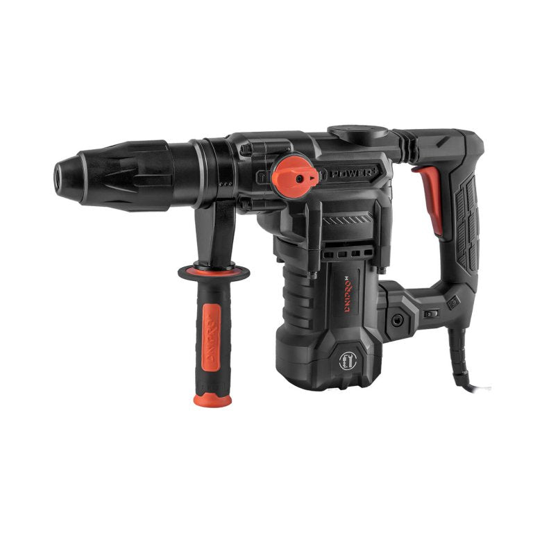 Martillo Perforador y Demoledor Profesional Dnipro-M BH-30 1400W – Sistema Heavy Duty SDS-Max, Fuerza de Impacto de 9 J, Regulador de Velocidad y Maletín