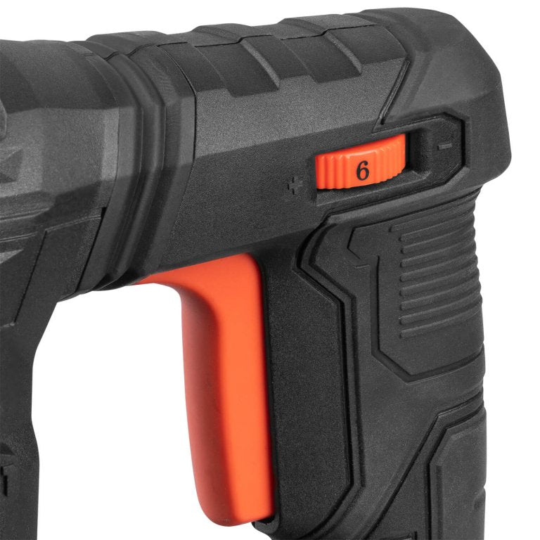 Martillo Perforador Combinado Dnipro-M BH-14S 1050W – Diseño en L (Barril), Energía de Impacto de 4.5 J, Sistema Antivibración, SDS-Plus y Maletín