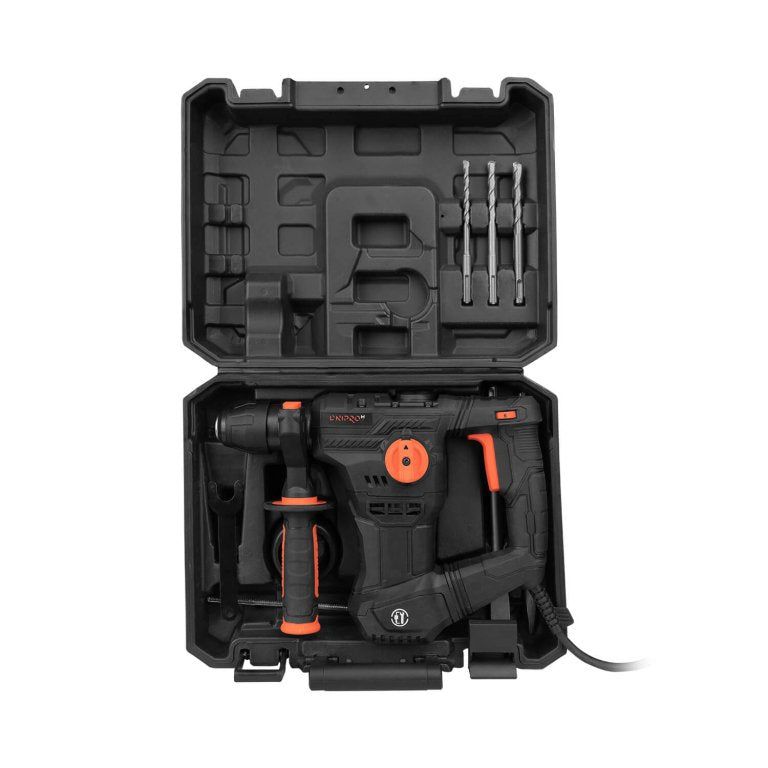 Martillo Perforador Combinado Dnipro-M BH-14S 1050W – Diseño en L (Barril), Energía de Impacto de 4.5 J, Sistema Antivibración, SDS-Plus y Maletín