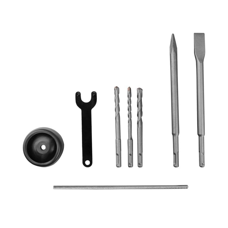 Martillo Perforador Combinado Dnipro-M BH-14S 1050W – Diseño en L (Barril), Energía de Impacto de 4.5 J, Sistema Antivibración, SDS-Plus y Maletín