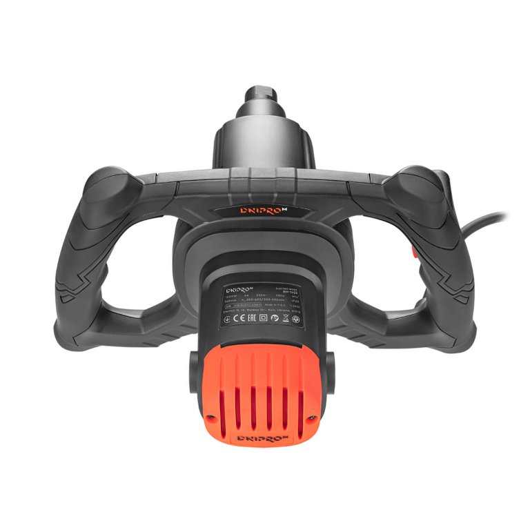 Mezcladora de Mortero Eléctrica Dnipro-M BM-142S – Potencia 1400W, Caja de Cambios de 2 Velocidades, Control Electrónico de RPM, Sistema Constant Speed y Rosca M14