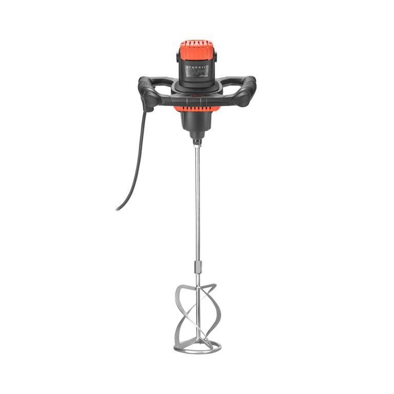 Mezcladora de Mortero Eléctrica Dnipro-M BM-142S – Potencia 1400W, Caja de Cambios de 2 Velocidades, Control Electrónico de RPM, Sistema Constant Speed y Rosca M14