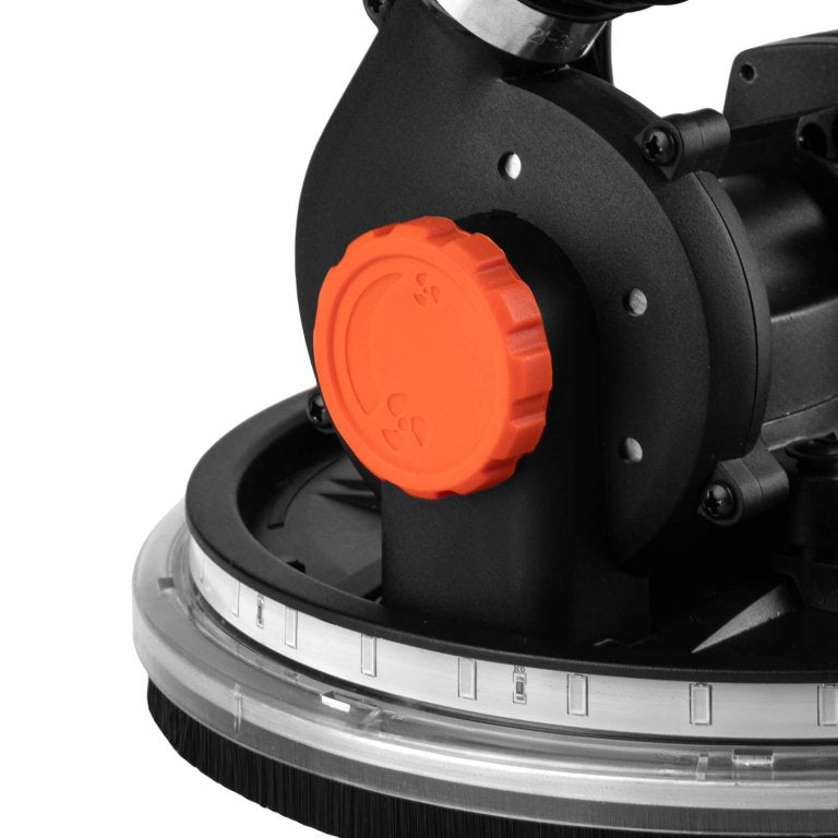 Lijadora de Pared y Techo Profesional Dnipro-M WS-225S – Potencia 820W, Disco de 225 mm, Brazo Telescópico Reducido de 1.65m, Luz LED 360°, 6 Velocidades y Extracción de Polvo