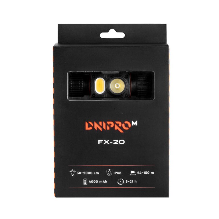 Linterna Frontal Dnipro-M FX-20 2000 lm