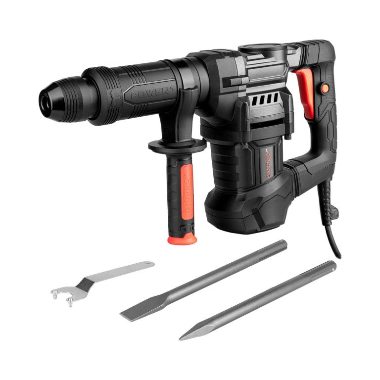 Martillo Demoledor Ligero Dnipro-M SH-8HP 1050W – Energía de Impacto de 8 J, Sistema SDS-Plus, Reducción de Vibración y Maletín de Transporte