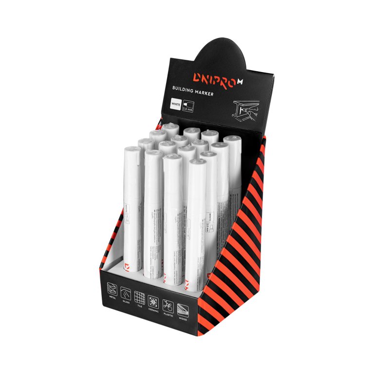 Rotulador de Pintura Industrial Blanco Dnipro-M