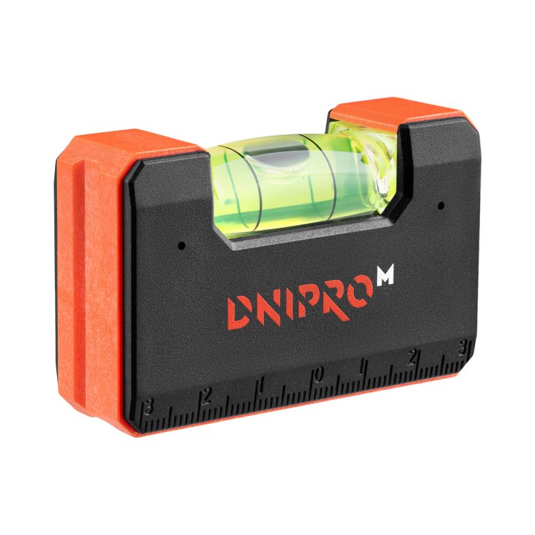Mini Nivel de Burbuja Magnético de Bolsillo Dnipro-M S-65 – Longitud 65 mm