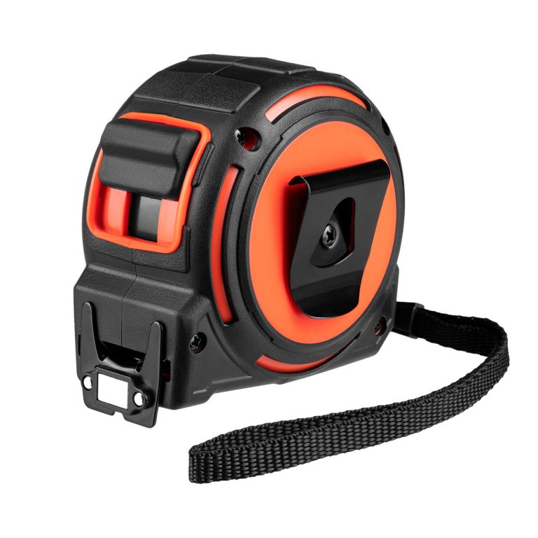 Cinta métrica Dnipro-M ULTRAMAX 8 m x 32 mm con imán reforzado, doble cara y recubrimiento Nylon Plus