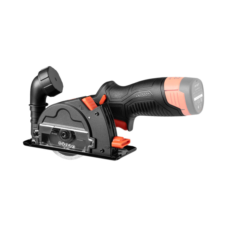 Mini Cortadora Inalámbrica 76mm Dnipro-M CT-12BC 12V – Versión Solo (Sin Batería ni Cargador) con Motor Brushless, 20.000 rpm y Cubierta con Extracción de Polvo