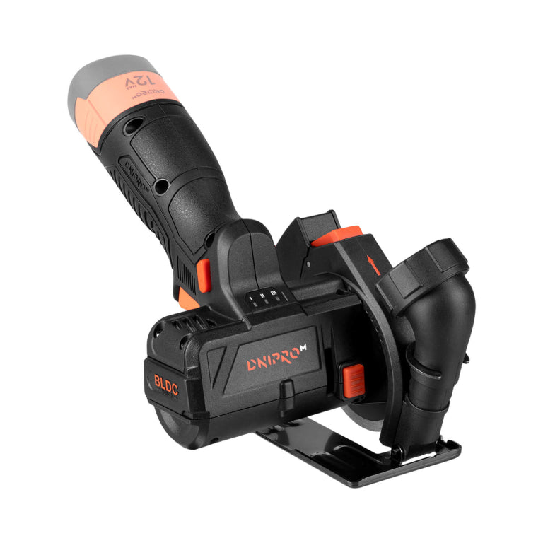 Mini Cortadora Inalámbrica 76mm Dnipro-M CT-12BC 12V – Versión Solo (Sin Batería ni Cargador) con Motor Brushless, 20.000 rpm y Cubierta con Extracción de Polvo