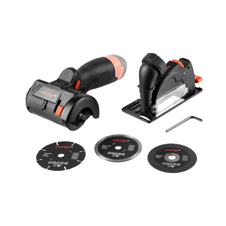 Mini Cortadora Inalámbrica 76mm Dnipro-M CT-12BC 12V – Versión Solo (Sin Batería ni Cargador) con Motor Brushless, 20.000 rpm y Cubierta con Extracción de Polvo