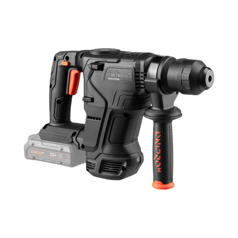 Kit Martillo Perforador a Batería Dnipro-M DHR-203 BCX Brushless (SDS+, 4 Joules) + Batería Li-Ion 4.0 Ah BP-240 + Cargador Rápido 3A FC-230