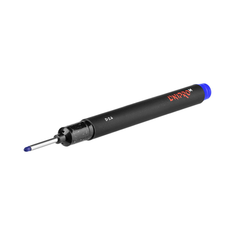 Rotulador de Obra para Agujeros Profundos Dnipro-M B-24 – Color Rojo, Punta Larga de Metal de 30 mm