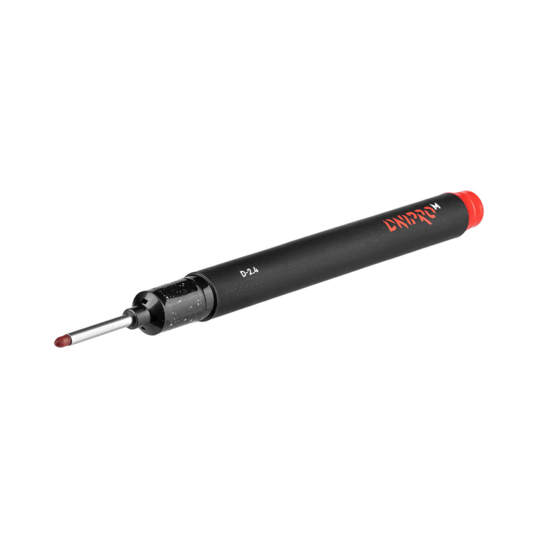 Rotulador de Obra para Agujeros Profundos Dnipro-M B-24 – Color Rojo, Punta Larga de Metal de 30 mm