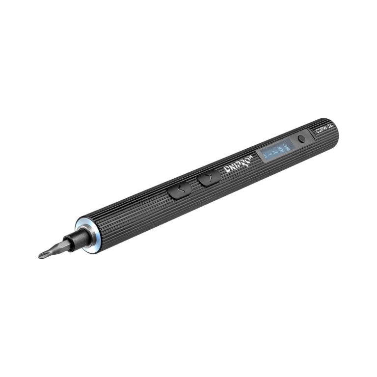 Destornillador Eléctrico de Precisión Dnipro-M CSPW-36 (3.6V) – Pantalla Digital, 3 Niveles de Par (Max 0.35 Nm), 48 Puntas S2 y Carga USB-C