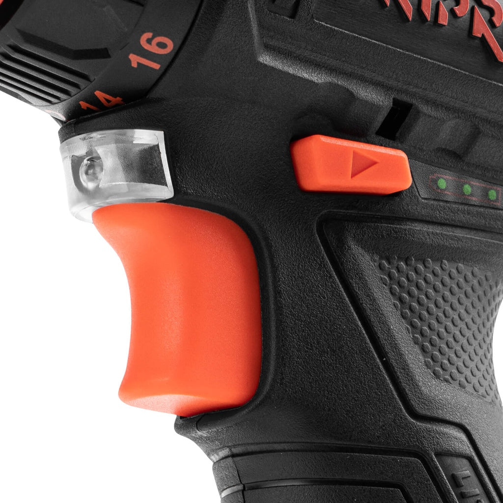 Taladro Atornillador Inalámbrico Dnipro-M CD-12QX 12V – Sistema de Mandril Desmontable Rápido (Quick Exchange), 25 Nm, Kit con 2 Baterías 2Ah, Cargador y Maletín