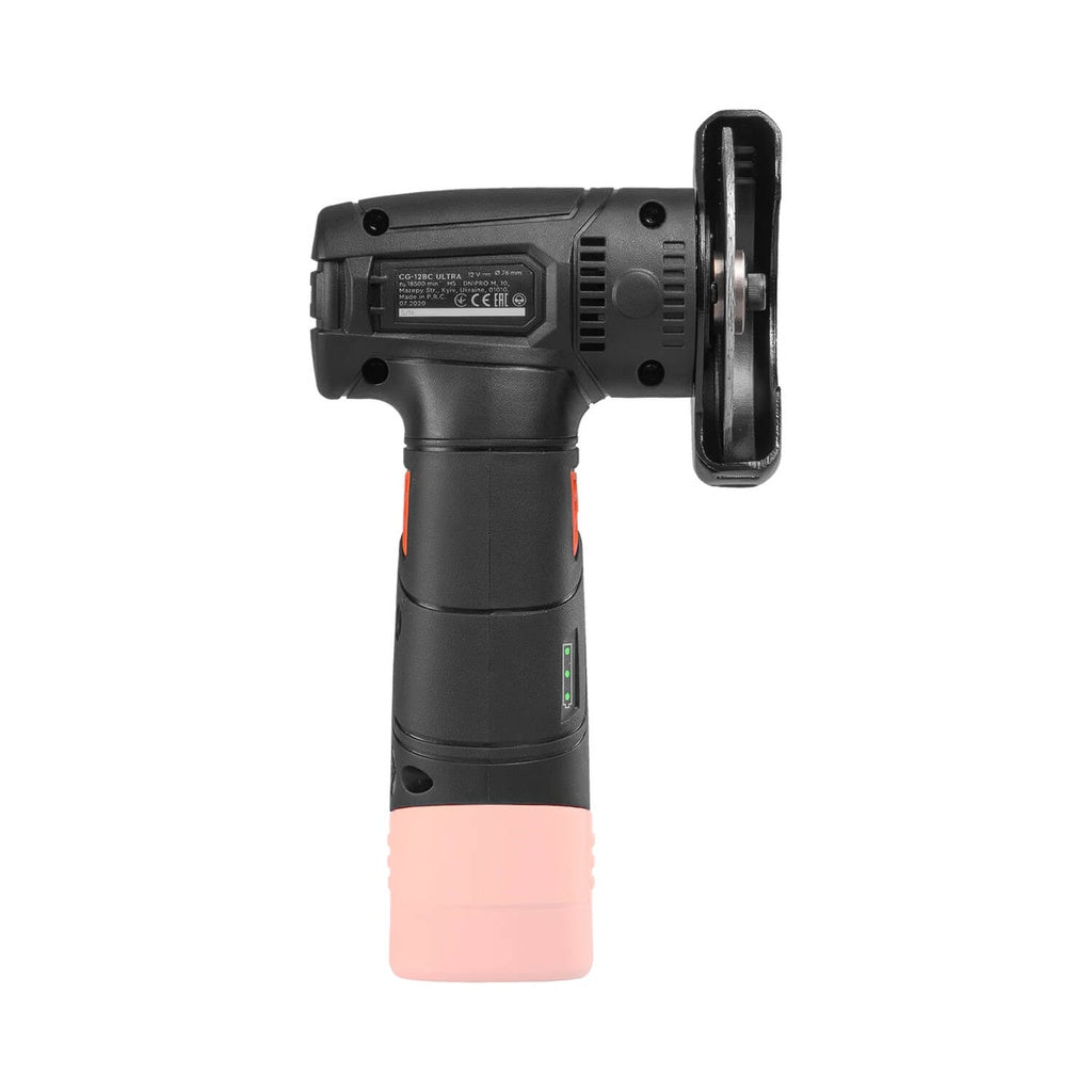 Mini Amoladora Angular a Batería Dnipro-M CG-12BC Ultra 12V – Kit Profesional con Motor Brushless, Disco de 76 mm, Batería 2Ah y Cargador Rápido