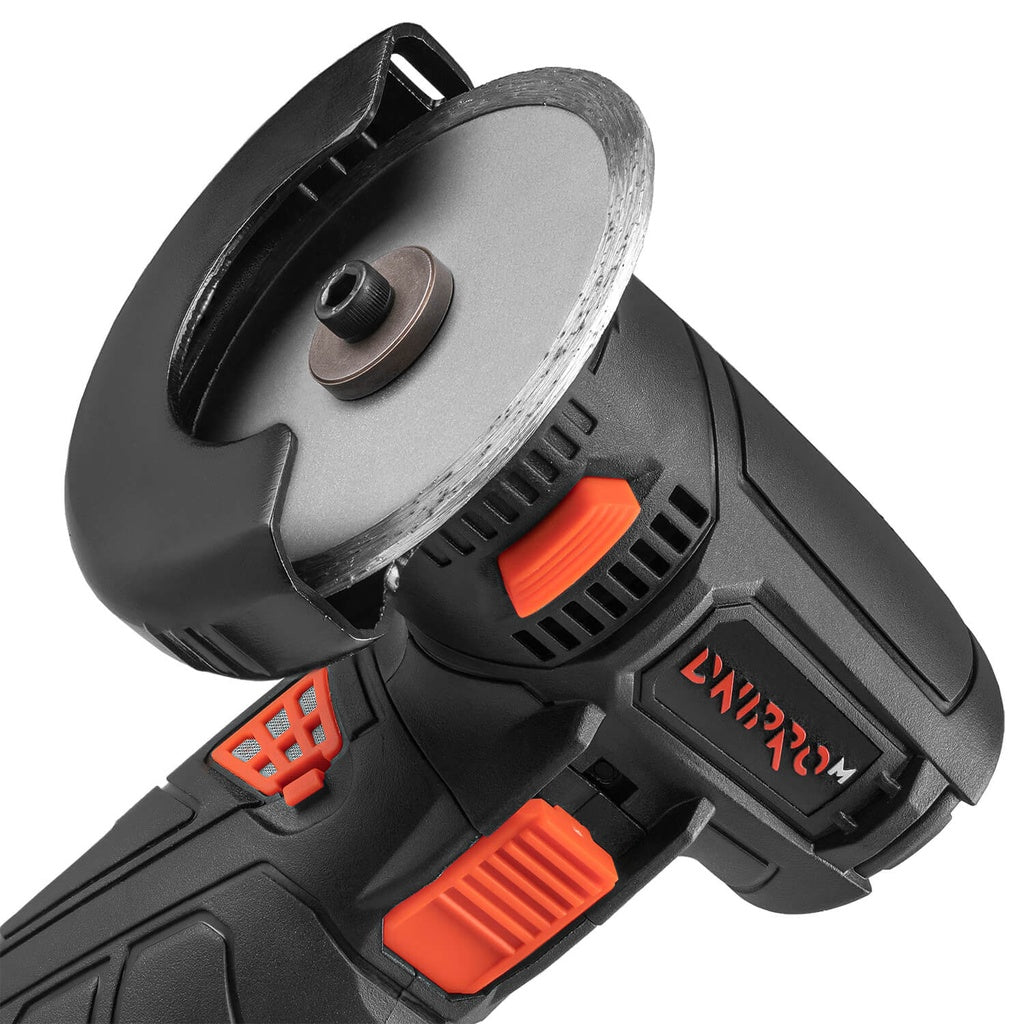 Mini Amoladora Angular a Batería Dnipro-M CG-12BC Ultra 12V – Kit Profesional con Motor Brushless, Disco de 76 mm, Batería 2Ah y Cargador Rápido