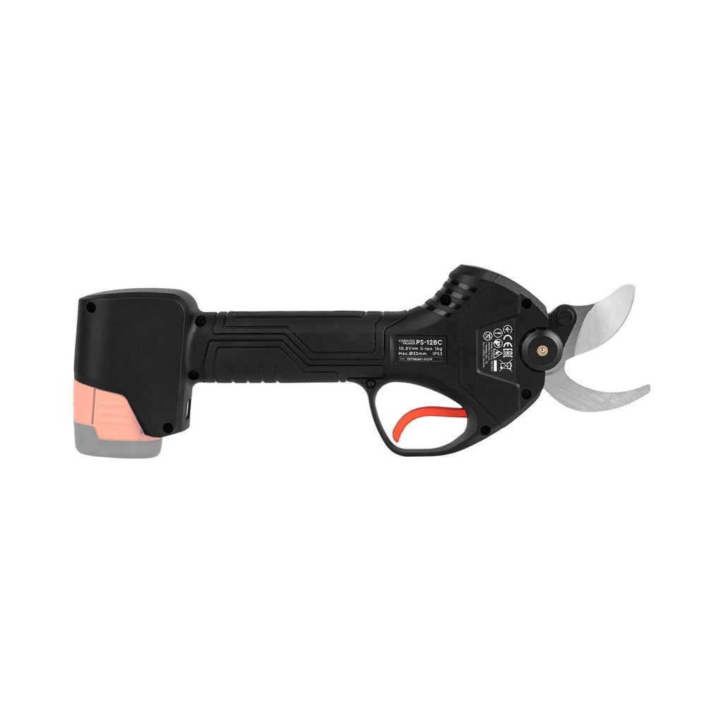 Tijeras de Podar a Batería Dnipro-M PS-12BC 12V – Kit Profesional con Motor Brushless, Cuchillas de Acero Japonés SK5, Sensor de Seguridad Anti-Corte, Batería 2Ah y Cargador Rápido