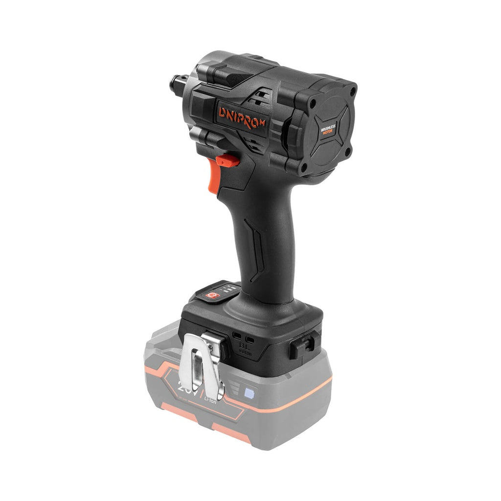 Llave de Impacto a Batería Dnipro-M DTW-201BC Compact 20V – Kit Profesional con Motor Brushless, Par de 350 Nm, Batería 4Ah y Cargador Rápido