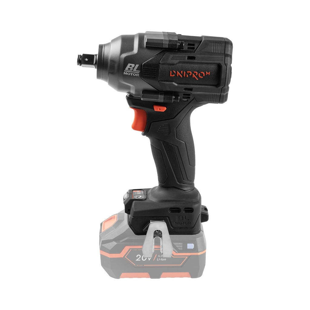 Llave de Impacto a Batería Dnipro-M DTW-202BC Ultra 20V – Kit Profesional Alto Par con Motor Brushless, 600 Nm, Batería 4Ah y Cargador Rápido