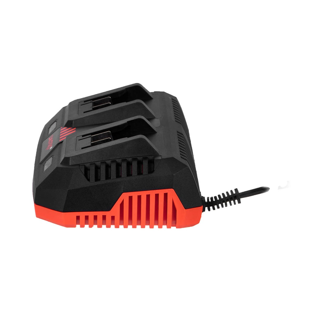 Cargador Doble Rápido Dnipro-M FC-230 Dual 20V – Estación de Carga Simultánea Inteligente para Dos Baterías
