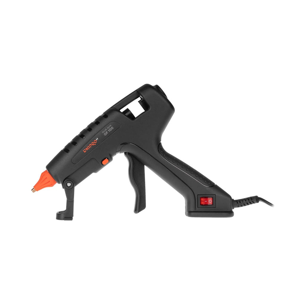 Pistola de pegamento Dnipro-M GF 100 100–240V, calentamiento rápido 2–3 min, para barras de 10,8–11,5 mm