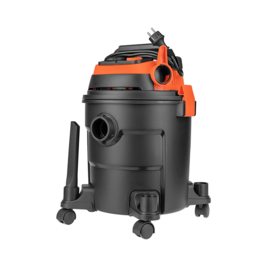 Aspirador Seco y Húmedo Industrial Dnipro-M VCW-20SA 1200W – Capacidad de 20L, Toma de Corriente Sincronizada 2000W, Filtro HEPA y Función de Soplado
