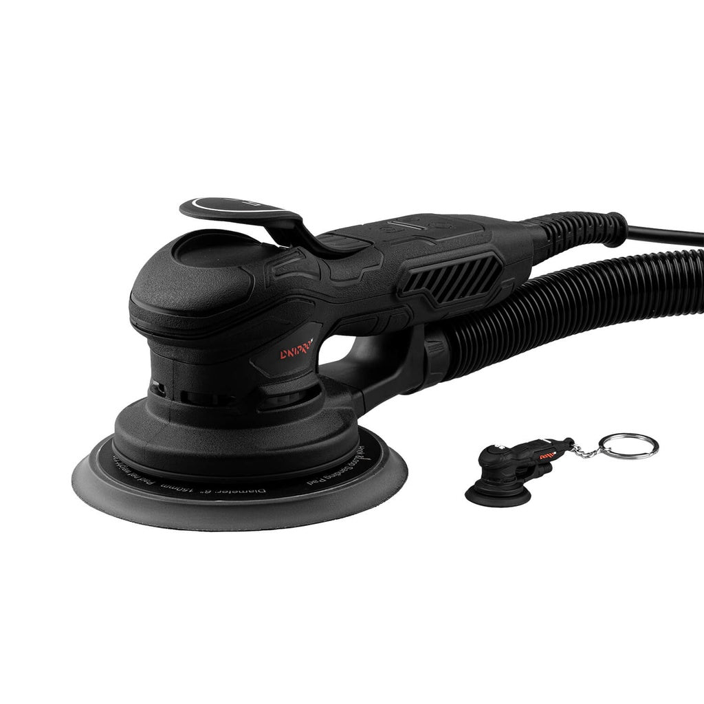 Lijadora Excéntrica Rotorbital Dnipro-M PE-35 RX 350W – Motor Brushless Profesional, Órbita de 5 mm, Plato de 150 mm, Regulador con Memoria y Cable de 5 m
