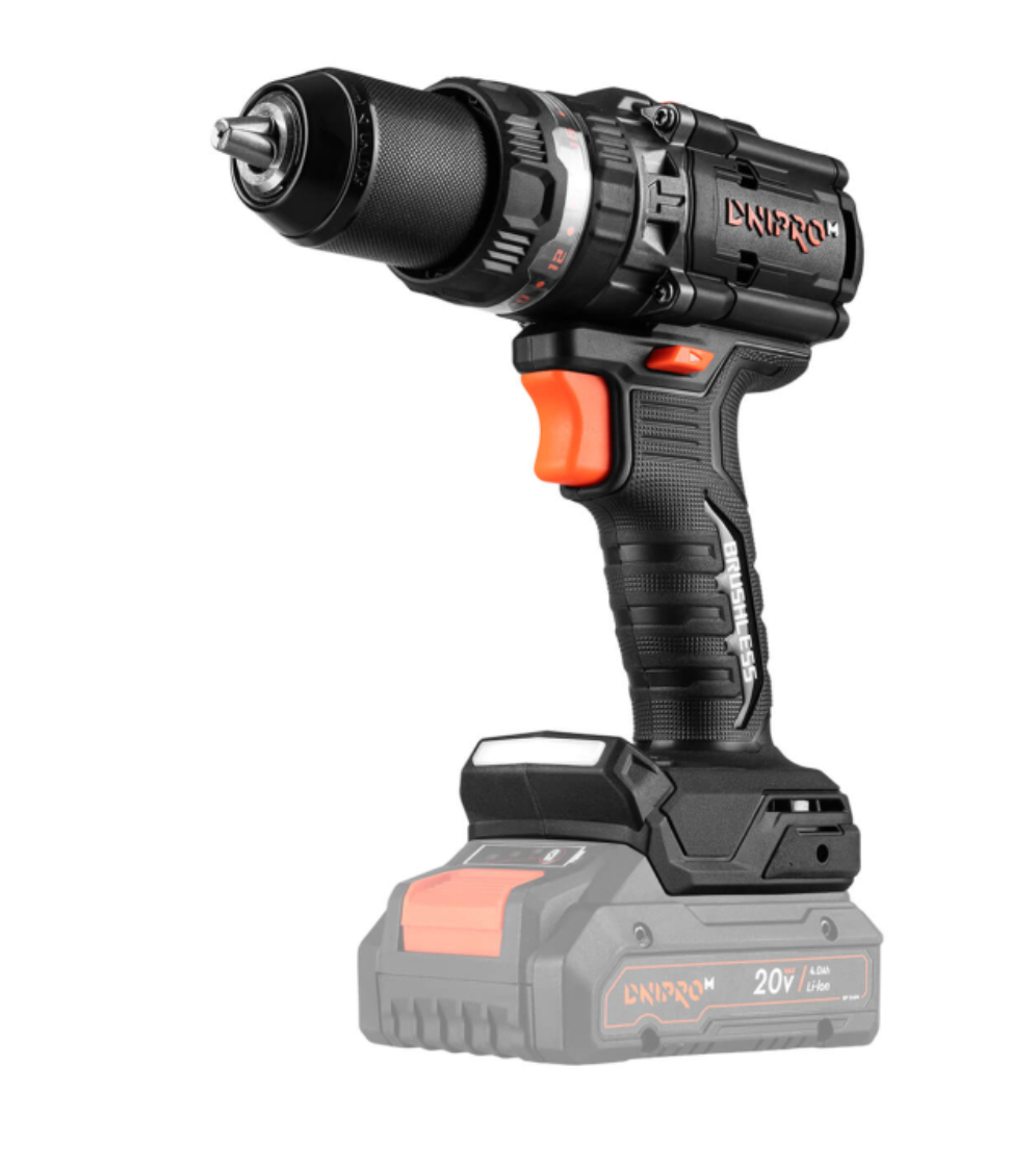 Dnipro-M | Taladro percutor a batería 20V CD-202BC Ultra - Kit Midl Pro 4Ah